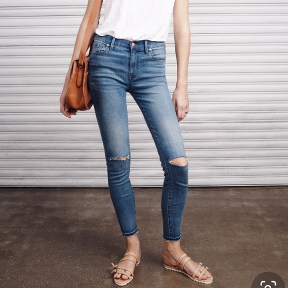 Madewell Denim - Madewell high rise skinny skinny jeans 29